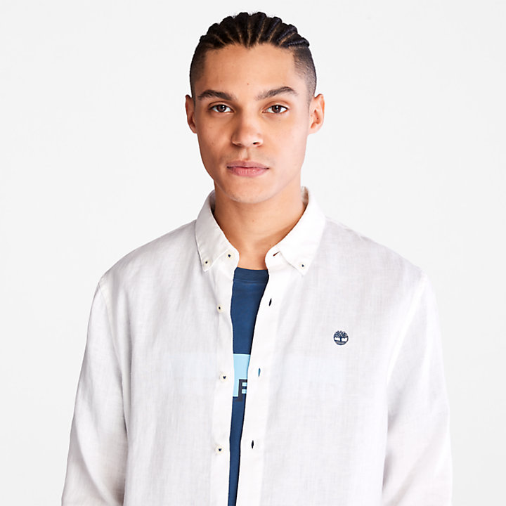 Mill Brook Linen Shirt for Men in White | Timberland