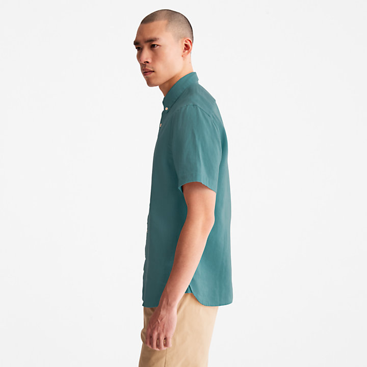 Camisa de Manga Corta Mill River para Hombre en verde-
