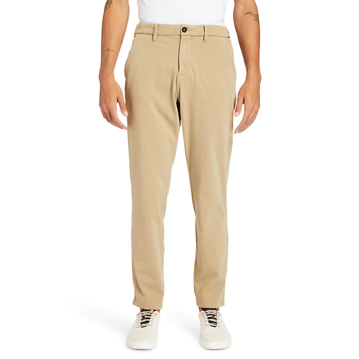 City Travel Trousers for Men in Beige-