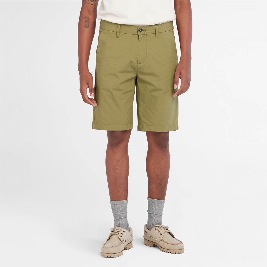 Timberland Squam Lake Super-lightweight Stretch Shorts For Men In Dark Green Green, Size 40