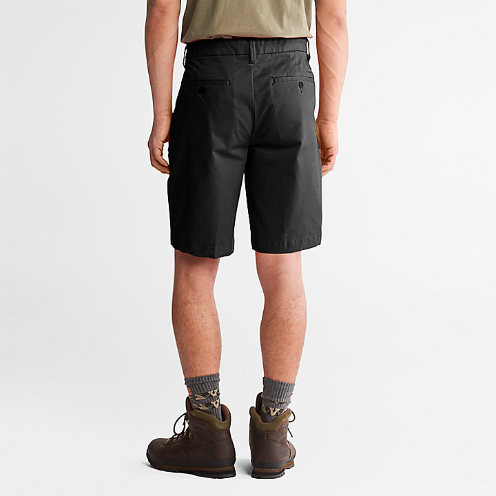 Squam Lake Stretch Chino Shorts for Men in Black