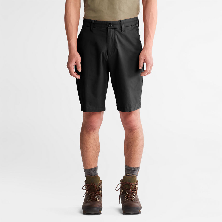 Timberland Squam Lake Stretch Chino Shorts For Men In Black Black, Size 30