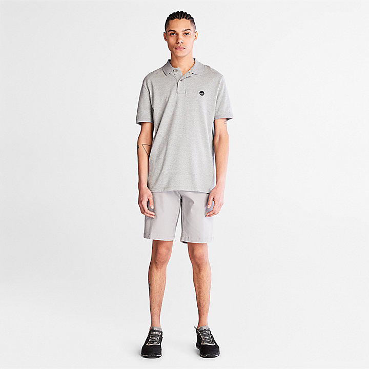 Squam Lake Stretch Chino Shorts for Men in Grey