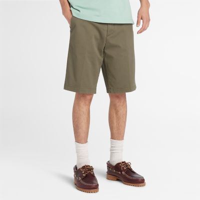 Squam Lake Stretch Chino Shorts for Men in Green | Timberland