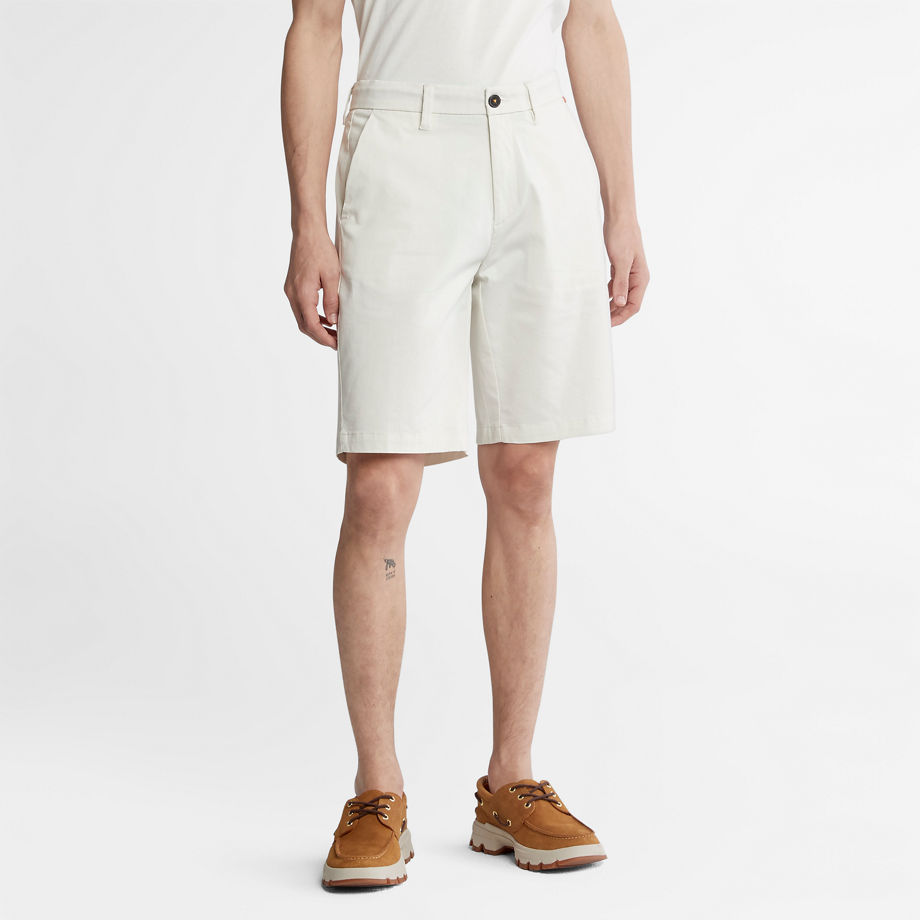 Timberland Squam Lake Stretch Chino Shorts For Men In White White