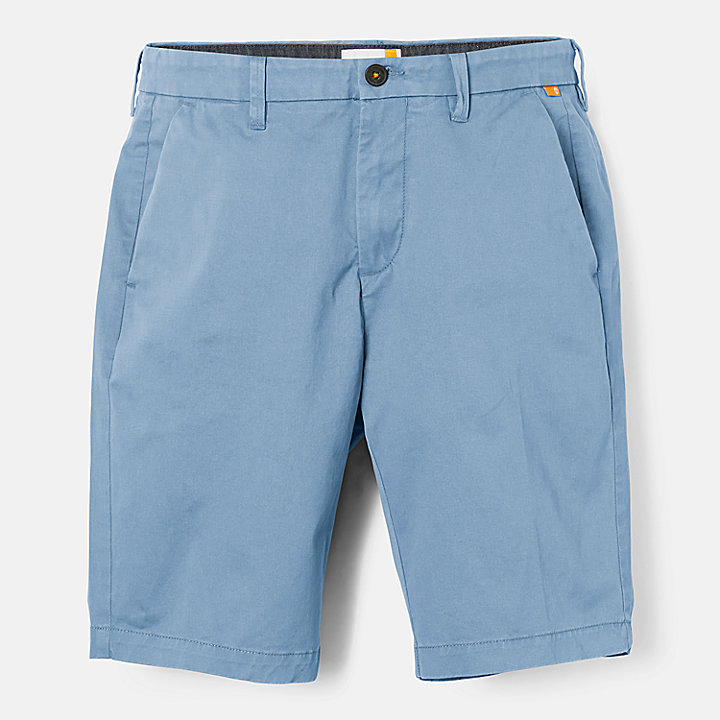 Pantalones chinos cortos elásticos Squam Lake para hombre en azul