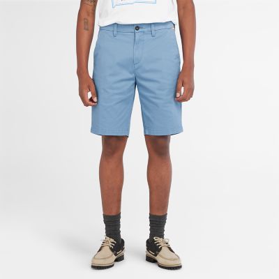 Timberland Squam Lake Stretch Chino Shorts For Men In Blue Blue, Size 36