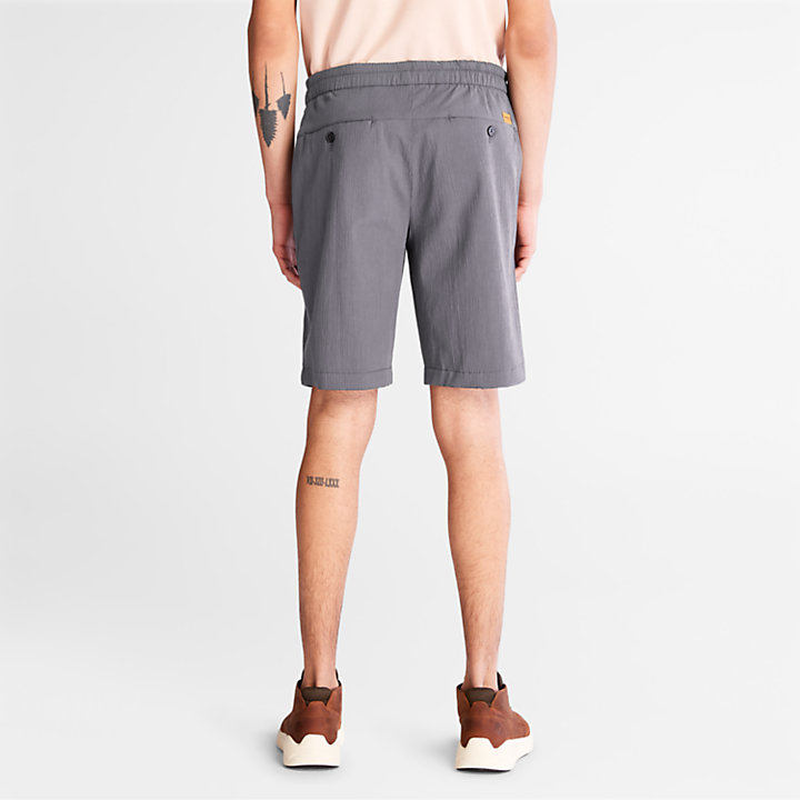 Shorts da Uomo Squam Lake Seersucker in grigio-
