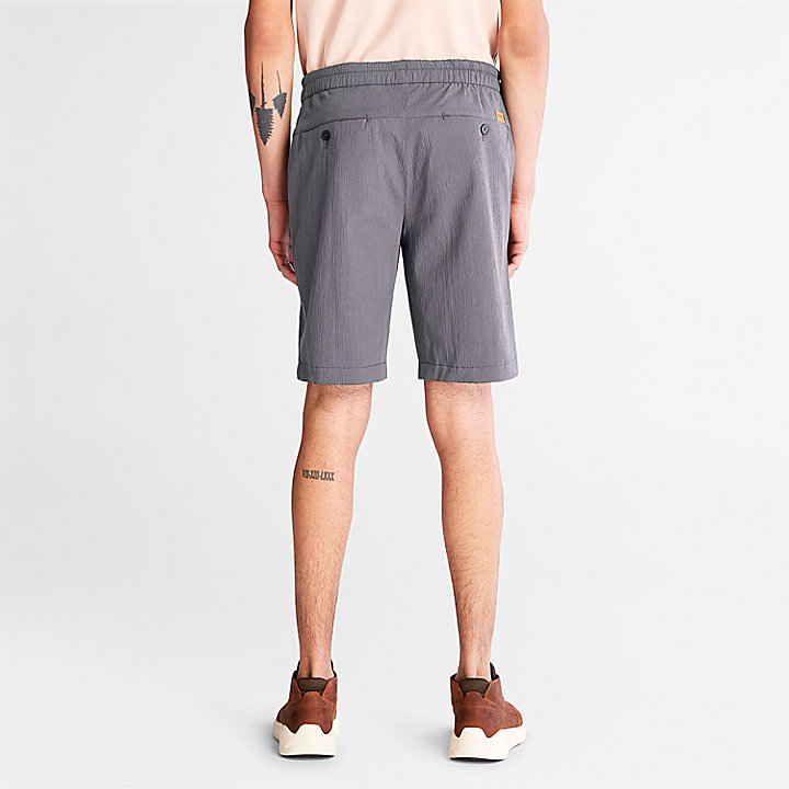 Squam Lake Seersucker Shorts for Men in Grey