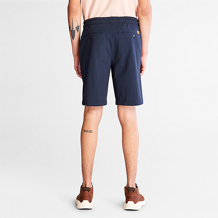 Squam Lake Seersucker Shorts for Men in Navy