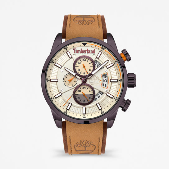 Callahan City Lifestyler Watch for Men in Brown/Yellow | Timberland
