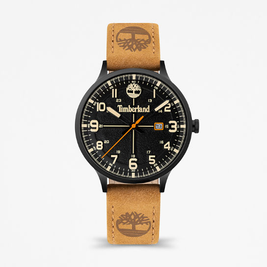 Crestridge City Lifestyler Armbanduhr für Herren in Schwarz/Gelb | Timberland