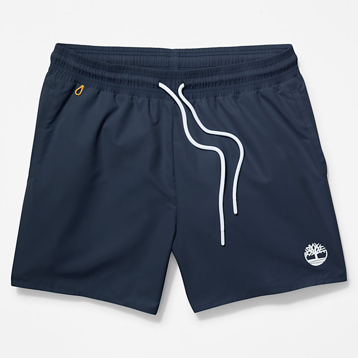 Sunapee Lake Solid-colour Swim Shorts for Men in Navy-