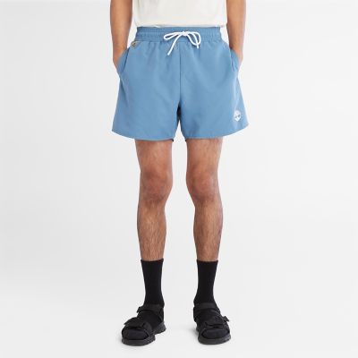 Timberland Sunapee Lake Solid Swim Shorts For Men In Blue Blue