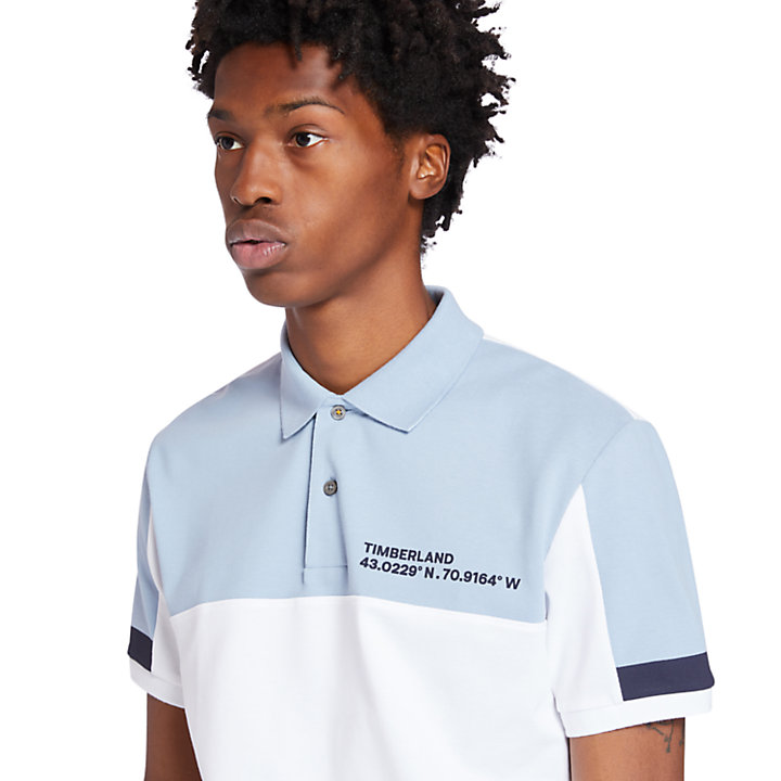 Millers River Colour-block Polo Shirt for Men in White | Timberland