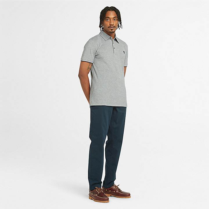 Baboosic Brook Oxford Polo for Men in Navy