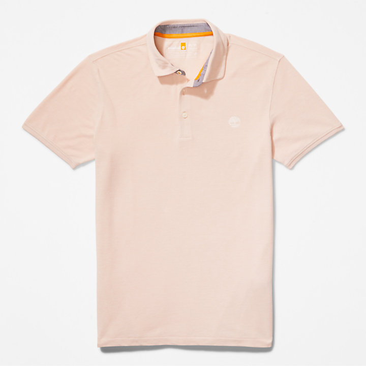 Baboosic Brook Oxford Polo for Men in Light Pink-