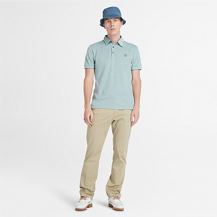 Baboosic Brook Oxford Polo for Men in Teal