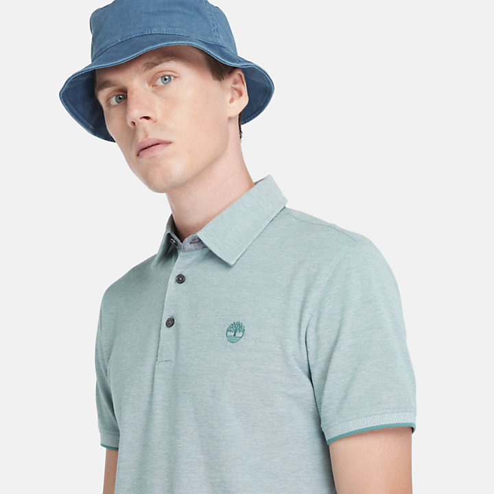 Baboosic Brook Oxford Polo for Men in Teal-