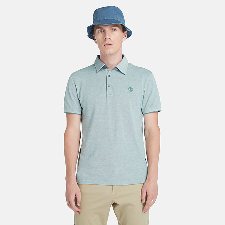 Baboosic Brook Oxford Polo for Men in Teal