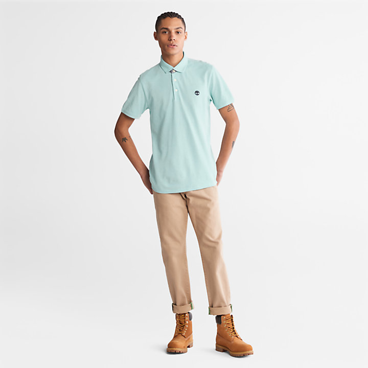 Baboosic Brook Oxford Polo for Men in Green-