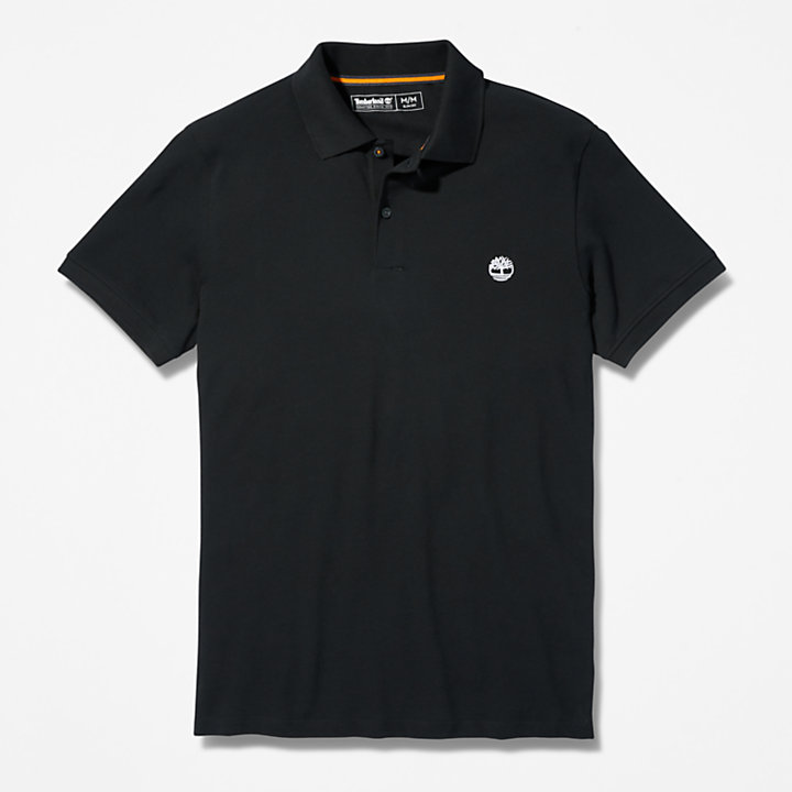 Merrymeeting River Stretch Polo Shirt for Men in Black | Timberland