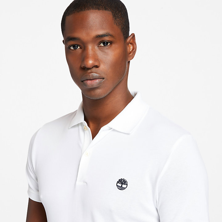 Merrymeeting River Stretch Polo Shirt for Men in White | Timberland