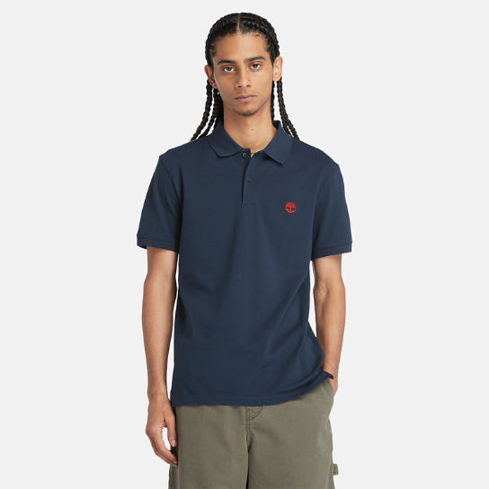 Merrymeeting River Stretch Polo Shirt for Men in Navy | Timberland
