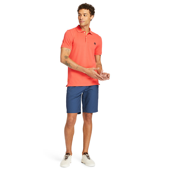 Merrymeeting River Polo Shirt for Men in Red-