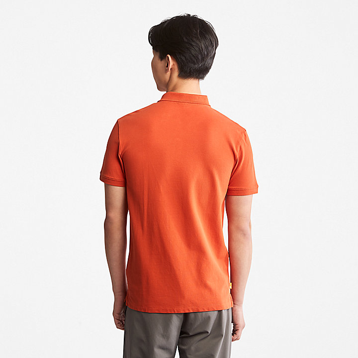 Merrymeeting River Polo Shirt for Men in Orange