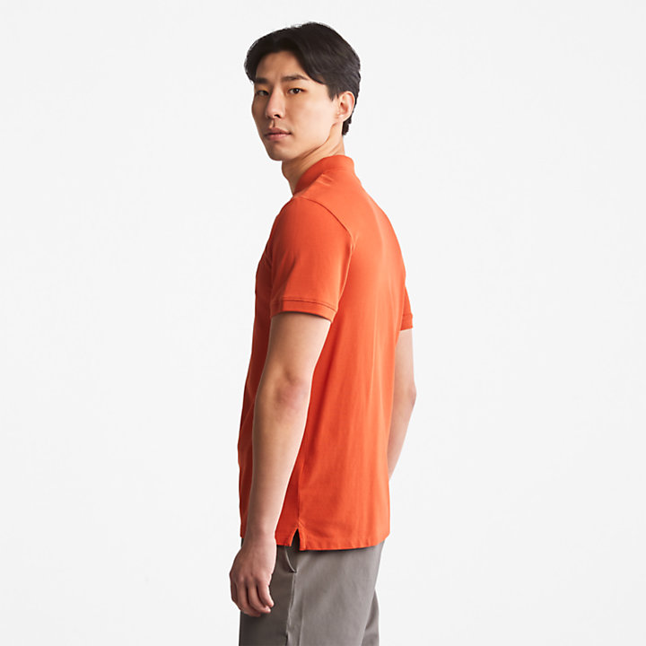 Merrymeeting River Polo Shirt for Men in Orange-