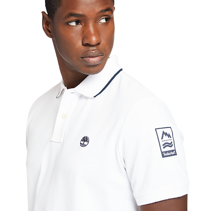 Mountain-to-Rivers Polo Shirt for Men in White | Timberland