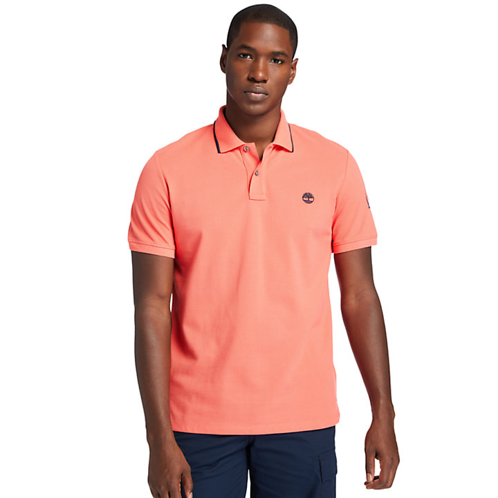 Polo Mountain-to-Rivers pour homme en rouge-