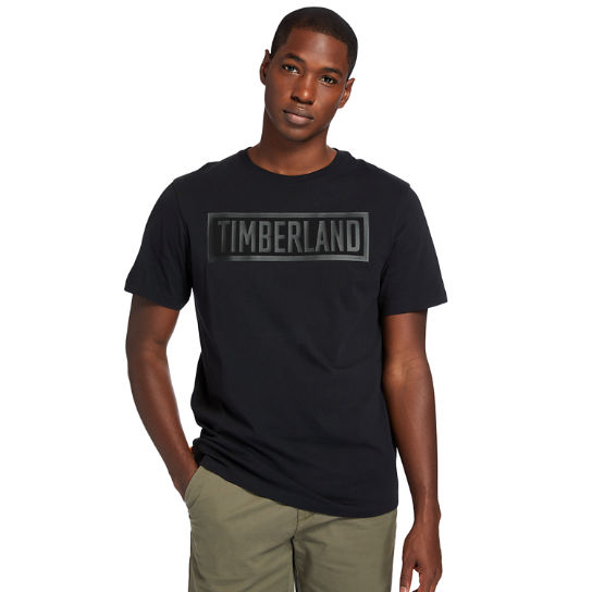 Mink Brook Logo T-shirt voor heren in zwart | Timberland