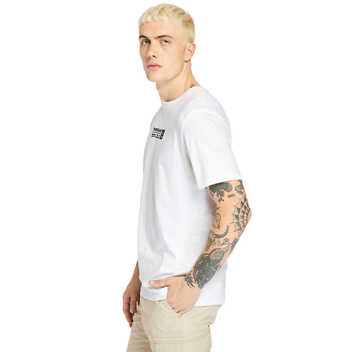 Brand Carrier T-Shirt mit kleinem Logo für Herren in Weiß-