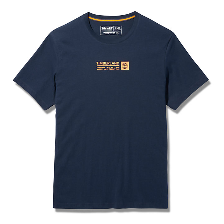T-shirt à mini logo Brand Carrier pour homme en bleu marine-