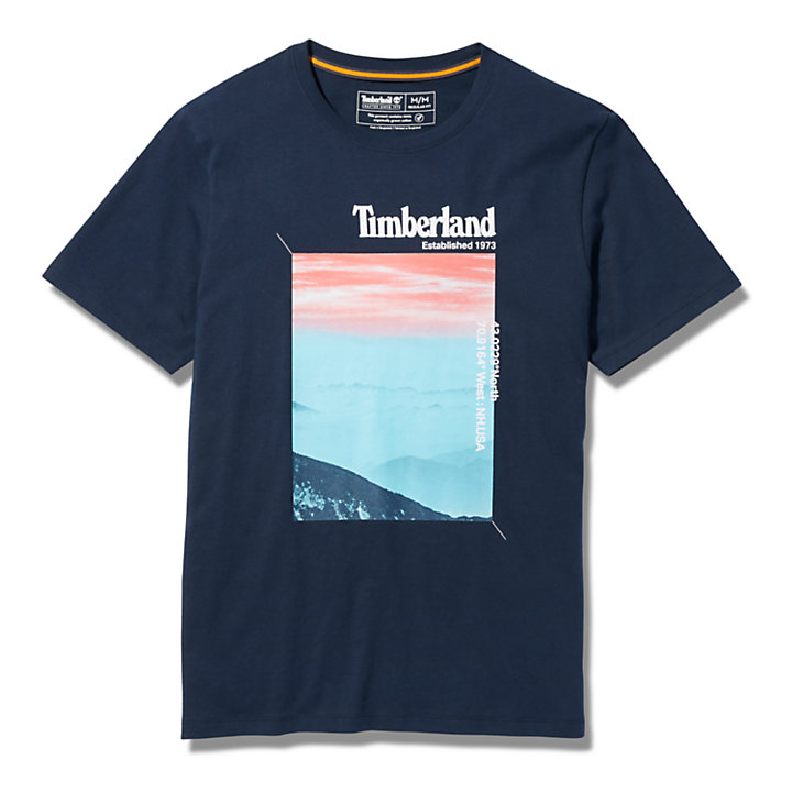 Photographic T-Shirt for Men in Navy-