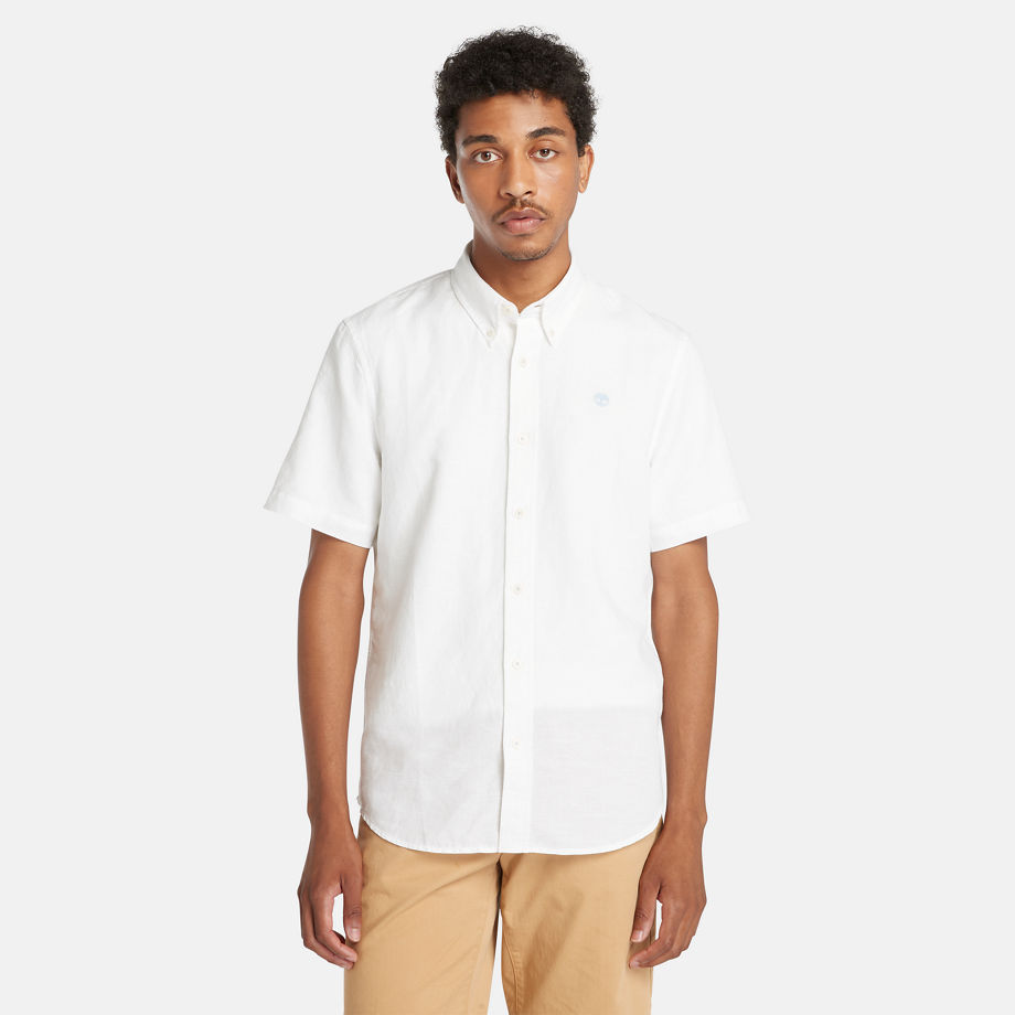 Timberland Lovell Shirt For Men In White White, Size M