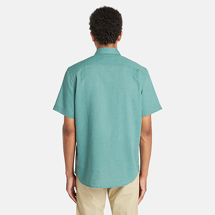 Camisa Lovell para hombre en azul verdoso