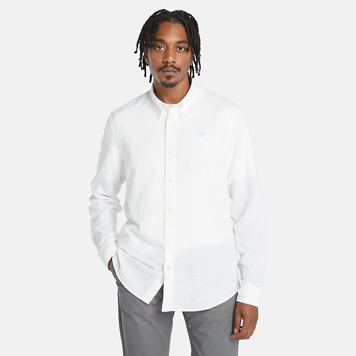 Lovell Long-sleeved Shirt for Men in White-