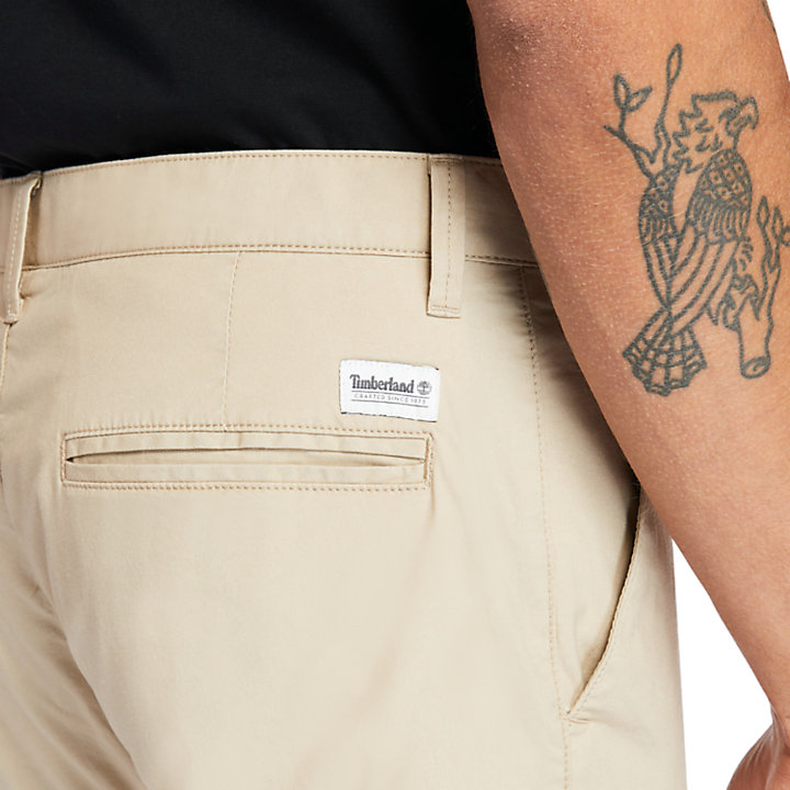 Squam Lake Stretch Chino Pants for Men in Beige-