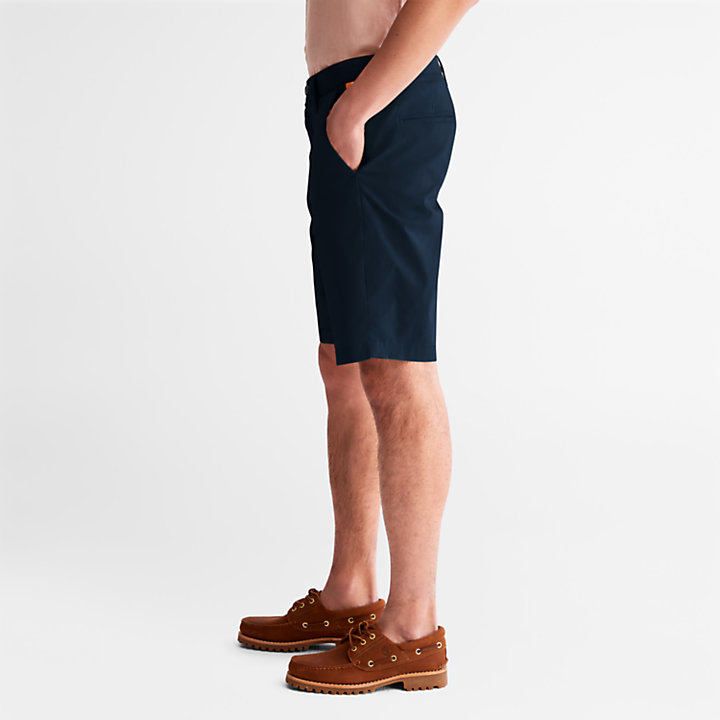Squam Lake Stretch Shorts for Men in Navy-