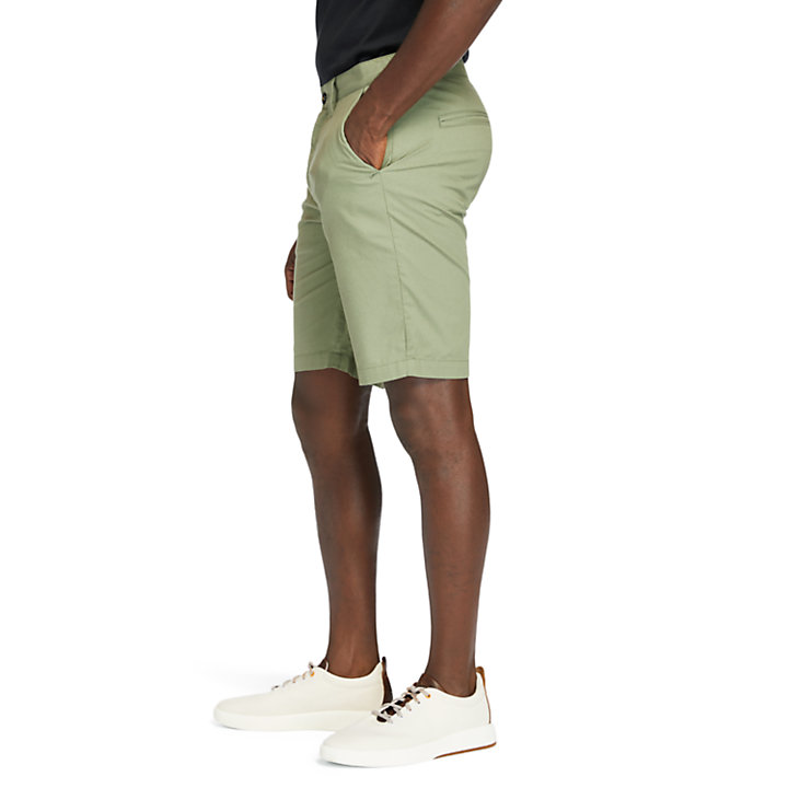 Squam Lake Stretch Shorts for Men in Green-