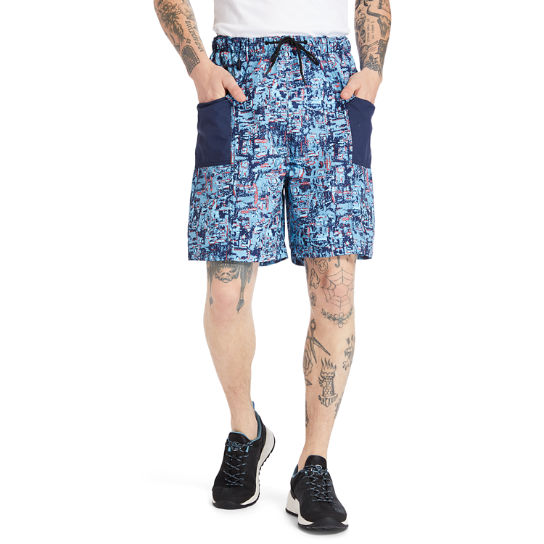 Pantalón Corto de Senderismo Estampado para Hombre en azul | Timberland