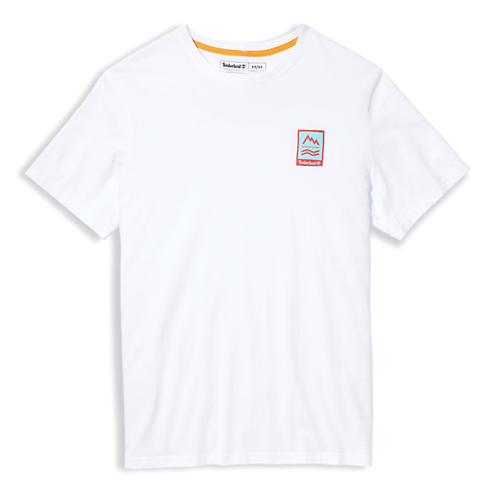 Outdoor Archive Graphic T-shirt voor heren in wit-