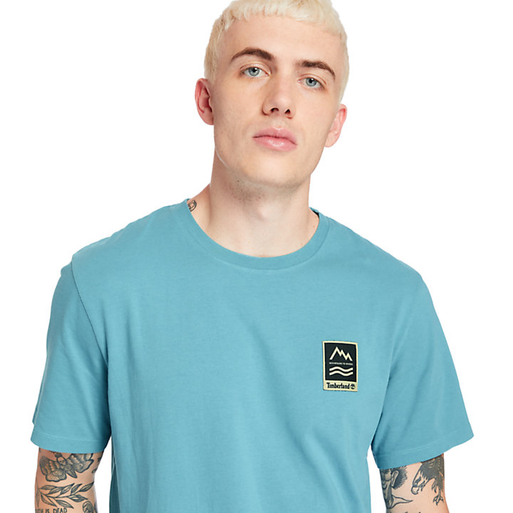 T-shirt graphique Outdoor Archive pour homme en bleu-