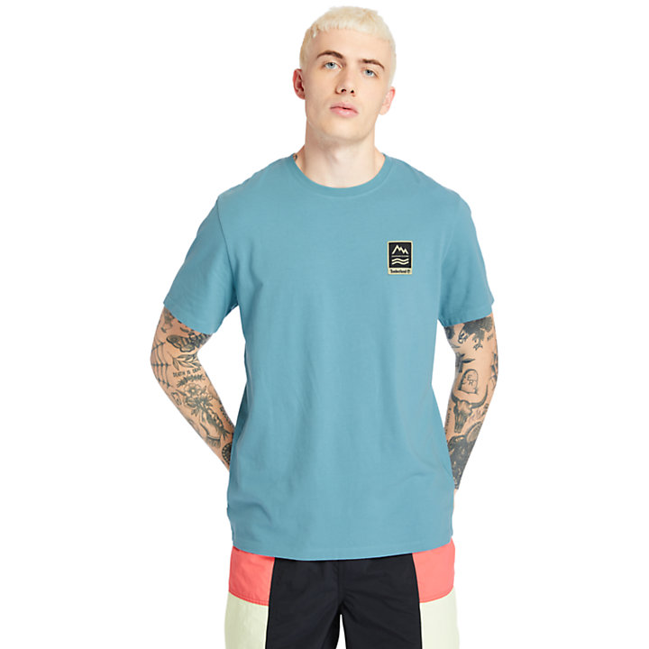 Outdoor Archive T-Shirt mit Grafik-Print für Herren in Blau-