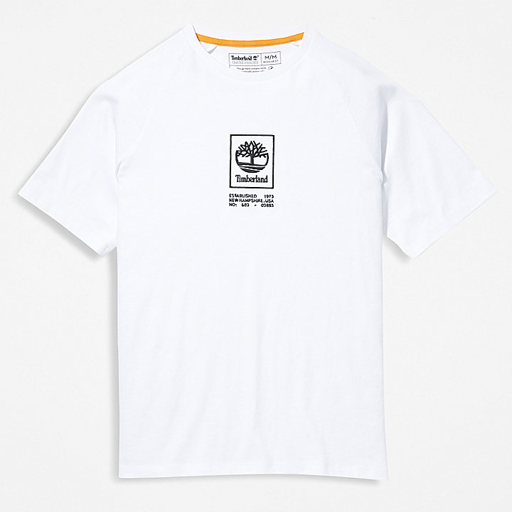 Heavyweight Logo T-shirt voor heren in wit