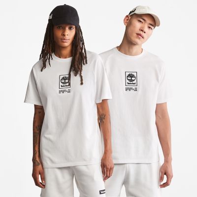 T-shirt Resistente com Logótipo para Homem em branco | Timberland