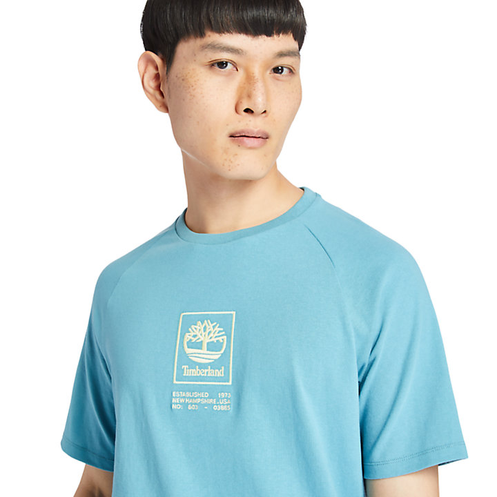 Heavyweight Logo T-Shirt for Men in Blue-